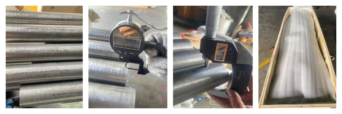 Ti-6Al-4V pipe test
